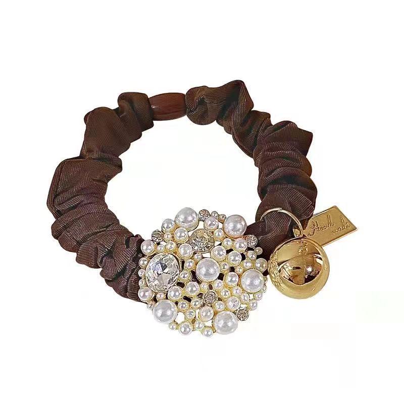 Korean Camellia Flower High-End Hair Tie Bun Rope