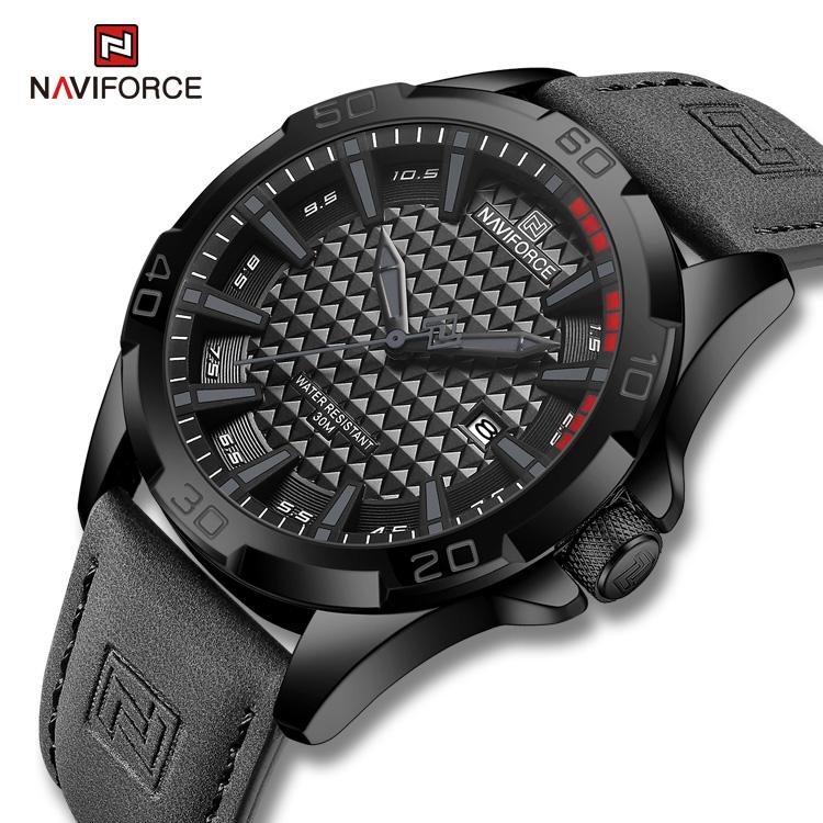 Naviforce NF8023 Водонепроницаемые мужские часы с кварцевым календарем и датой