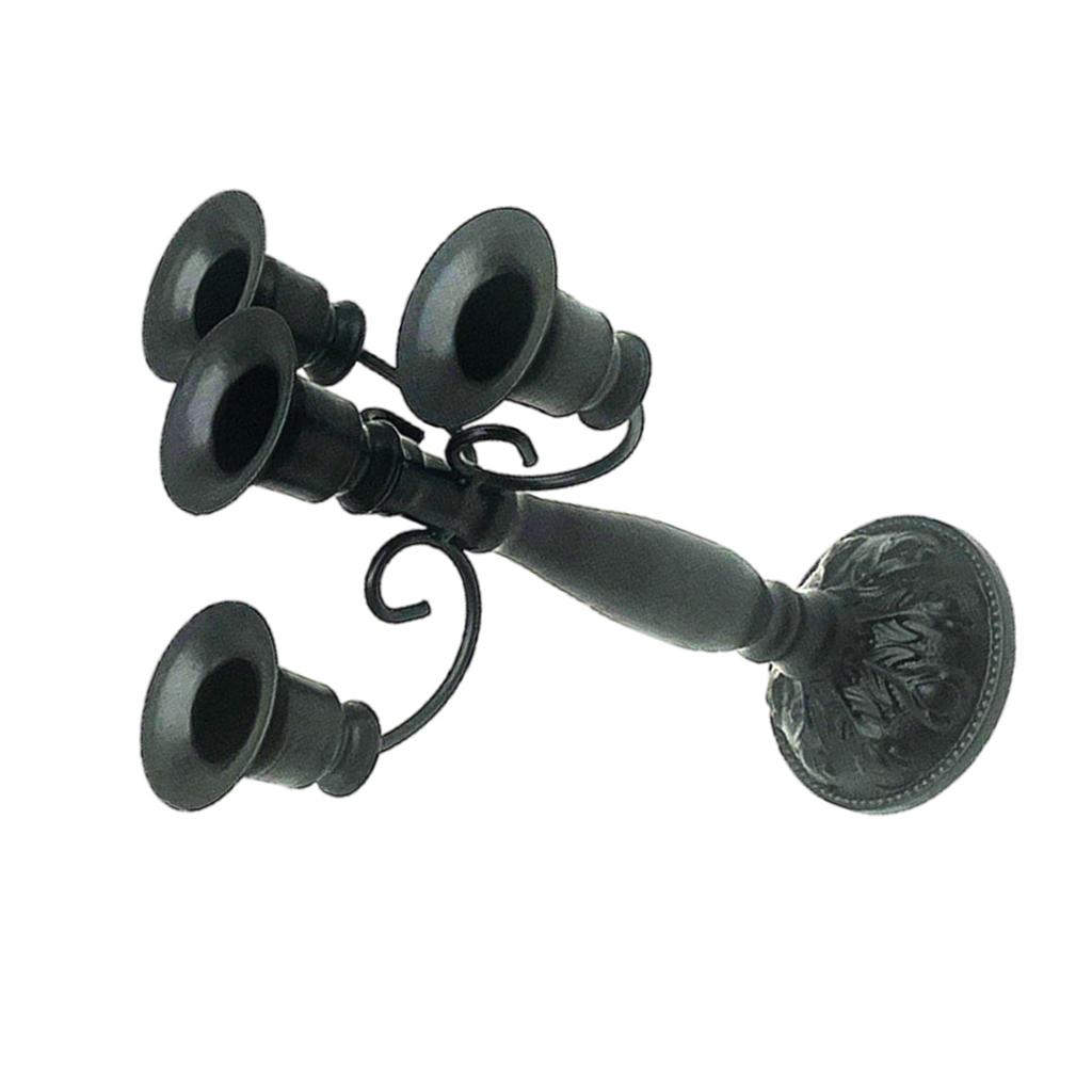 Европейский барочный железный подсвечник с 4 чашками, центральный элемент стола, винтажный металлический подсвечник для домашнего декора