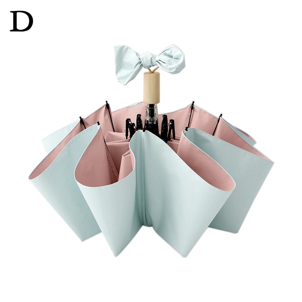 Зонт складной женский на клейкой основе для защиты от солнца и дождя, двойного назначения, высококачественный, прочный, солнцезащитный зонт Ins Color