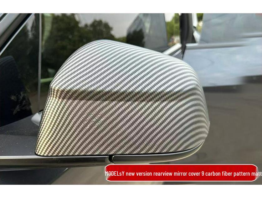 Крышка зеркала заднего вида Tesla Model Y из углеродного волокна - Издание 25 лет