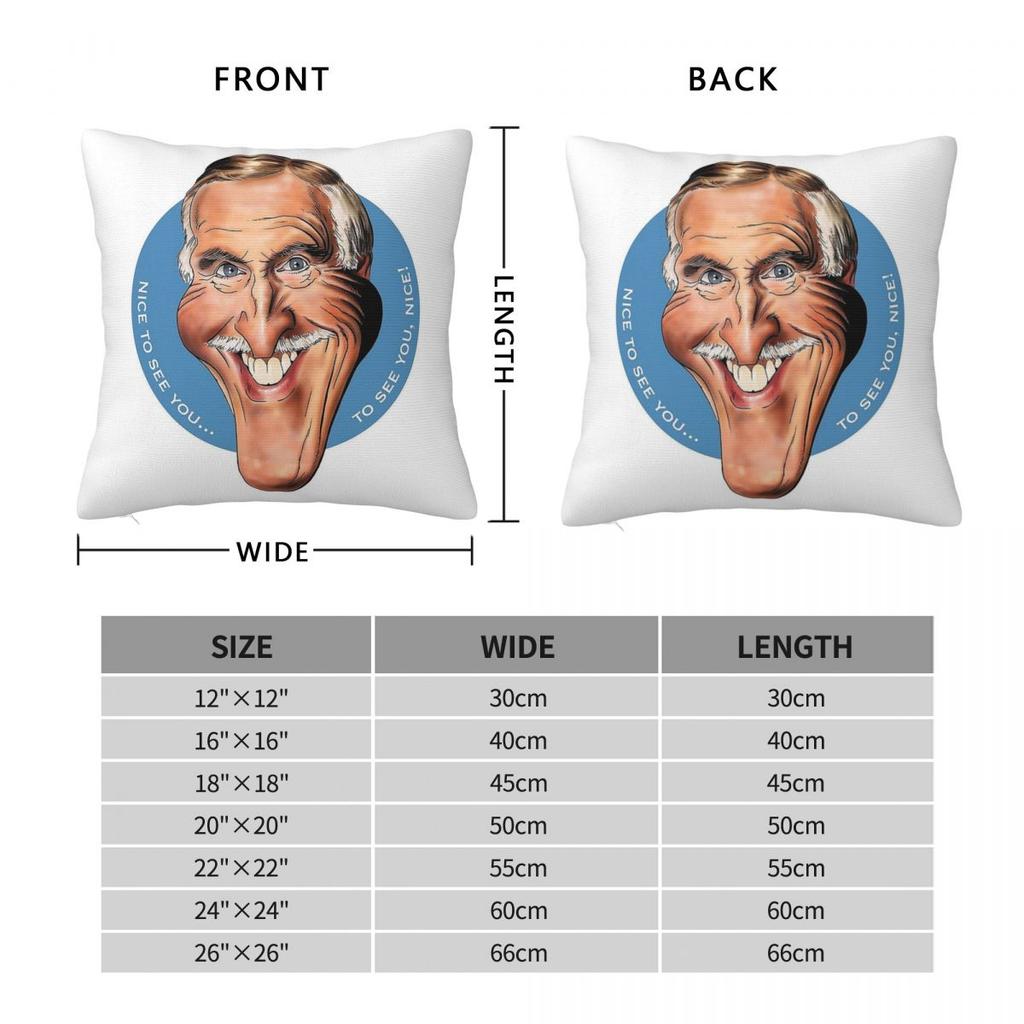 Bruce Forsyth Cartoon Pillowcase Polyester Linen Velvet Printed Zip Decor Pillow Case Bed Cushion Cover