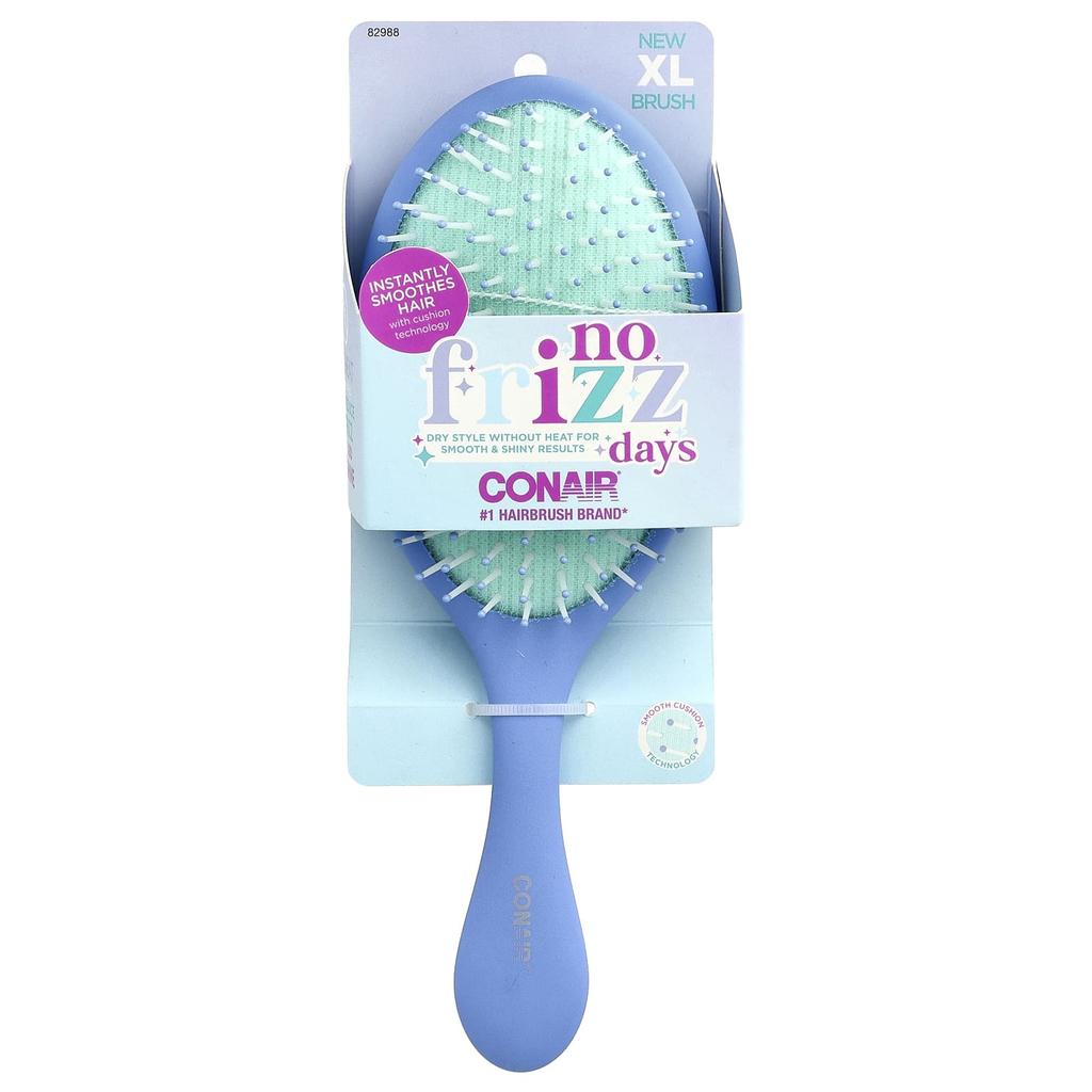 Conair Расческа для волос No Frizz Days, XL, Синяя, 1 расческа