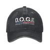 DOGE D.O.G.E. Отдел Правительственной Эффективности Бейсболки Винтажные Потертые Выстиранные Кепка Снэпбек Мужские Женские Уличная Шляпа