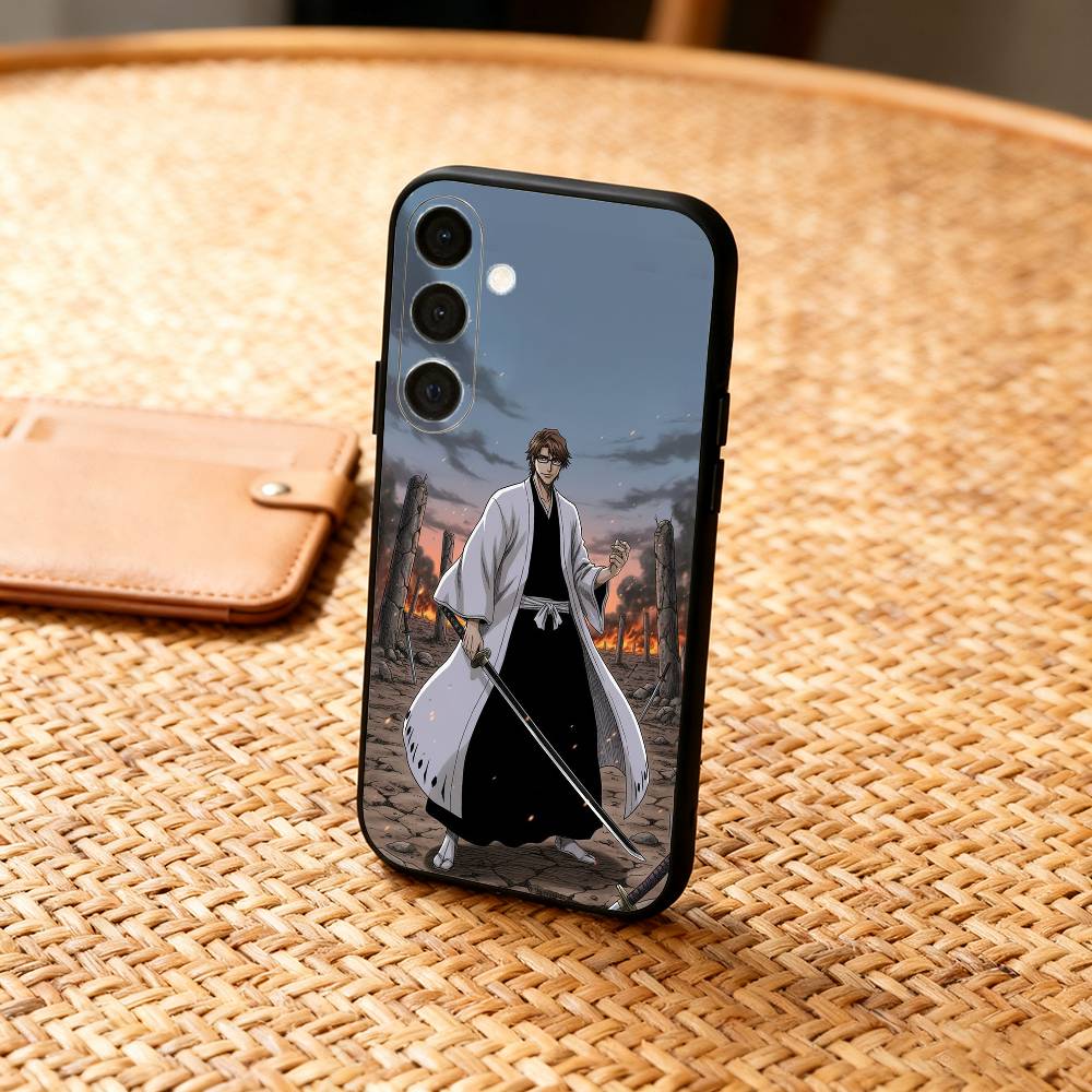 Чехол для телефона B-Bleach Anime A-Aizen для Samsung A73,72,71,53,52,51,22,91,80, Мягкий черный чехол
