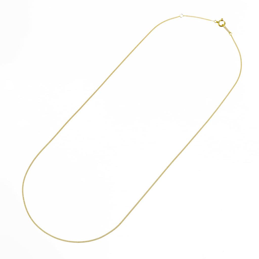 Ожерелье Fairy Carret из 18-каратного золота с плетением панцирь, сделано в и застежка, двусторонняя цепочка, Япония, сертифицировано, 45 см, (приблизительно. 1,2 г, ширина 0,84 мм)