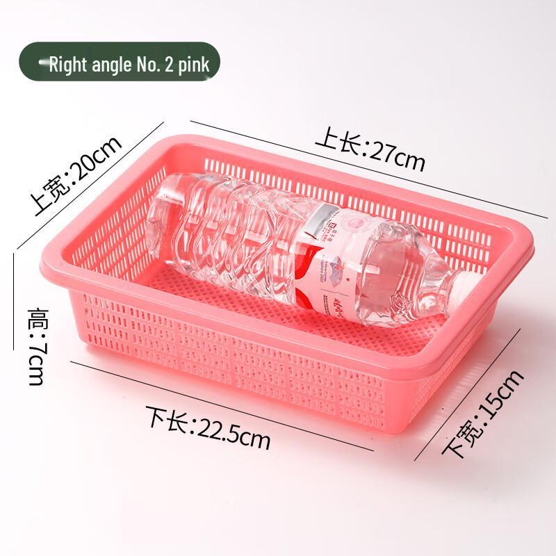 Прямоугольная пластиковая корзина для хранения и слива
