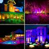 1 шт., 100 Вт, RGB прожектор, IP66, водонепроницаемый светодиодный прожектор, лампа для проектора, наружное садовое освещение, RGB уличный фонарь, Рождественские огни