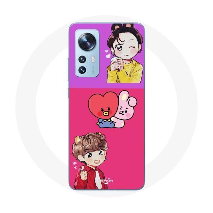 Coque pour Xiaomi Mi 12 / 12X BTS Bangtan BT21 Tata V Chimmy Jimin