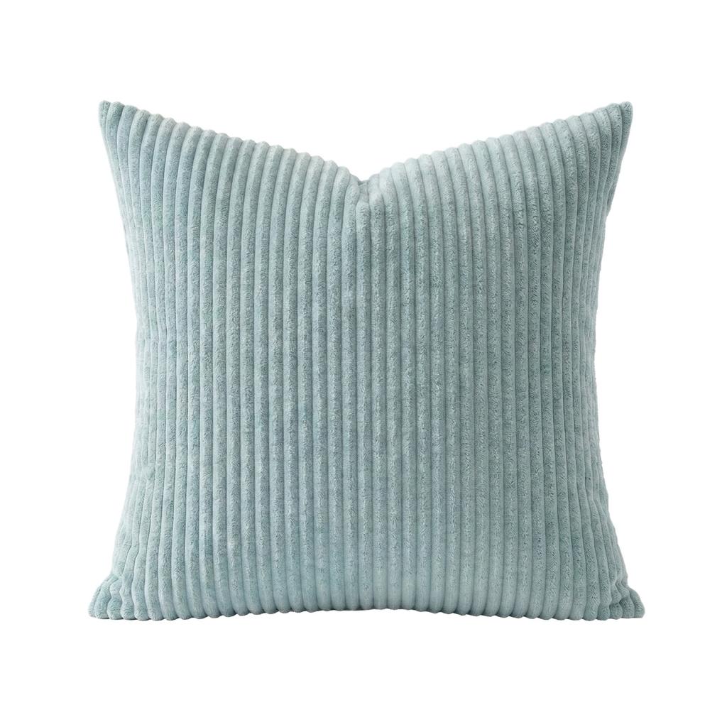 Fine Stripe Corduroy Throw Pillow Cover For Living Room Sofa