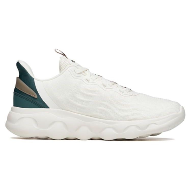 Anta Comfortable Low-Top Running Shoes Men Sneakers White Green 112145530R-3