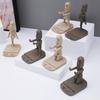 Настольная мини-подставка для телефона Моаи в стиле кунг-фу: Оригинальная каменная статуэтка для офиса или в качестве подставки