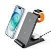 3 In 1 Wireless Charger Stand Fast Charging Station Dock For iPhone 16/15/14/13 Pro Max iWatch 9/8/7/6/5 Airpods 3/2