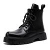 Internet Celebrity British Style Black Men'S Tooling Round Head Men'S Feet Martin Boots 3315-R