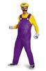 Super Mario Wario Deluxe Costume for Men and Halloween Cosplay Video Game Bros. Adults, Costume,
