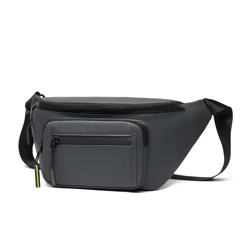 Новая поясная сумка мужская для отдыха, спорта, улицы, нагрудная сумка, универсальная плечевая сумка-мессенджер, большая вместимость, нагрудная сумка