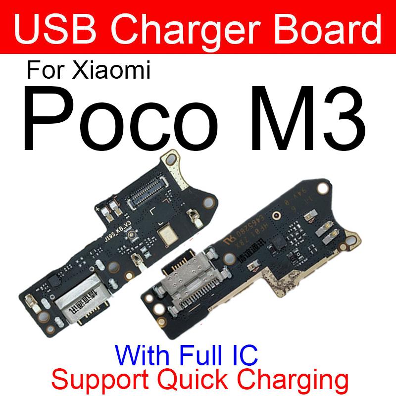 USB-зарядка док-порта, соединительная плата, гибкий кабель с микрофоном для Xiaomi Mi Poco F1 F2 Pro Poco X3 X2 C3 Mi Play, запасные части