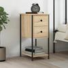 VidaXL Bedside Table Sonoma Oak 32x42x70 Cm Engineered Wood 826095