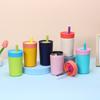 12oz Thermal Coffee Cup with Straw Thermal Mug Mini Vacuum Flask Insulated Water Bottle  Kids