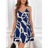 Women's Summer Sleeveless Striped Print Sexy Suspender Dress