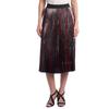 WJCP312F Metallic Pleated Midi Skirt for Women