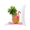 Creative Cartoon Peach-skin Flamingo Pillow Home Soft Decoration Sofa Pillow Pillow Case Soft