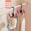 Многофункциональный крючок с шестью зубцами для хранения шляп, полотенец, сумок в скандинавском стиле