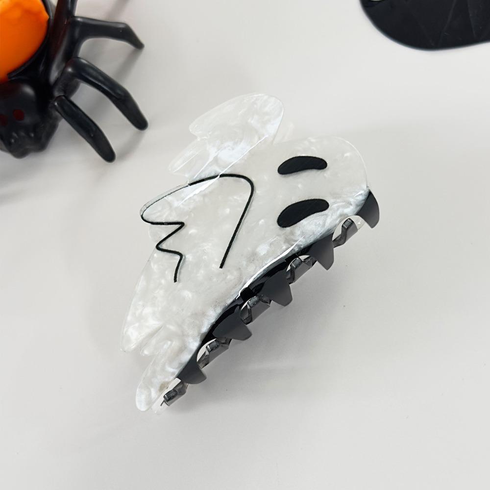 Acrylic Halloween Hair Claw Spider Skeleton Shark Clip Creative Halloween Themed Gripper Women