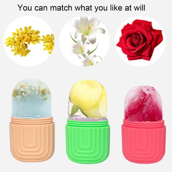 Ice Roller Face Massager Reusable Ice Compress Puffy Eye Bag Removal Pores Shrink Face Silicone Ice Mold Women Skin Care Tool