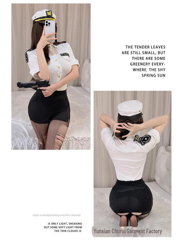 Чу Жуйэр Чувственная сетка Студенческая форма: Соблазнительная короткая юбка матрос ролевая игра нижнее белье