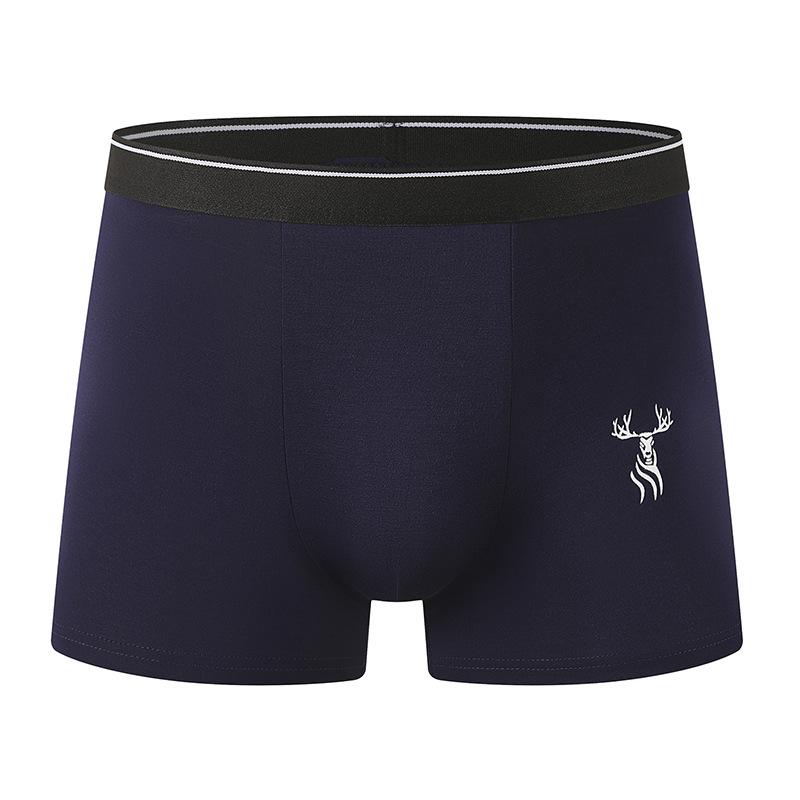 8 Pack Men's Boxer Briefs Soft Printed Trunks Elastic Waist Cotton Blend Underwear