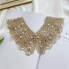 Pearl Decoration Shirt Collar Dress Decorative Shoulder Shawl Exquisite Lace Fake Collar  Sewing EMA