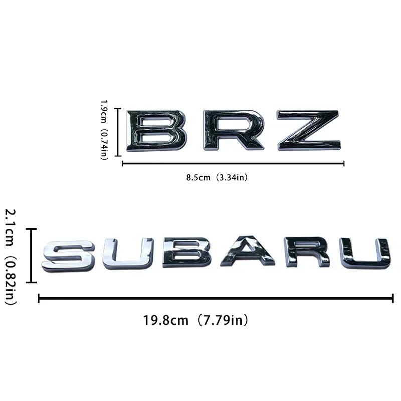2025 для Subaru BRZ SYMMETRICAL AWD Наклейки Металлические Шильдики на Задний Багажник Автомобиля Значки на Кузов Tribeca XV STI Forester Impreza Outback