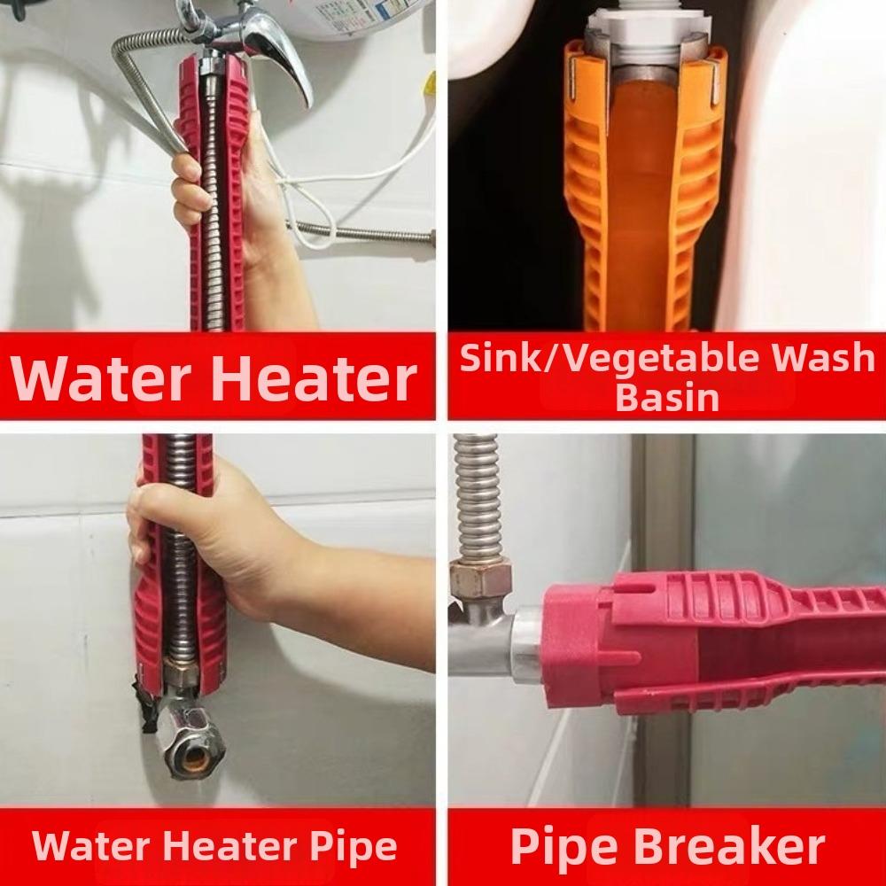 8 In 1 Faucet Wrench Anti-Slip Installation Tool Durable Plumbing Wrench  Pipe Repair