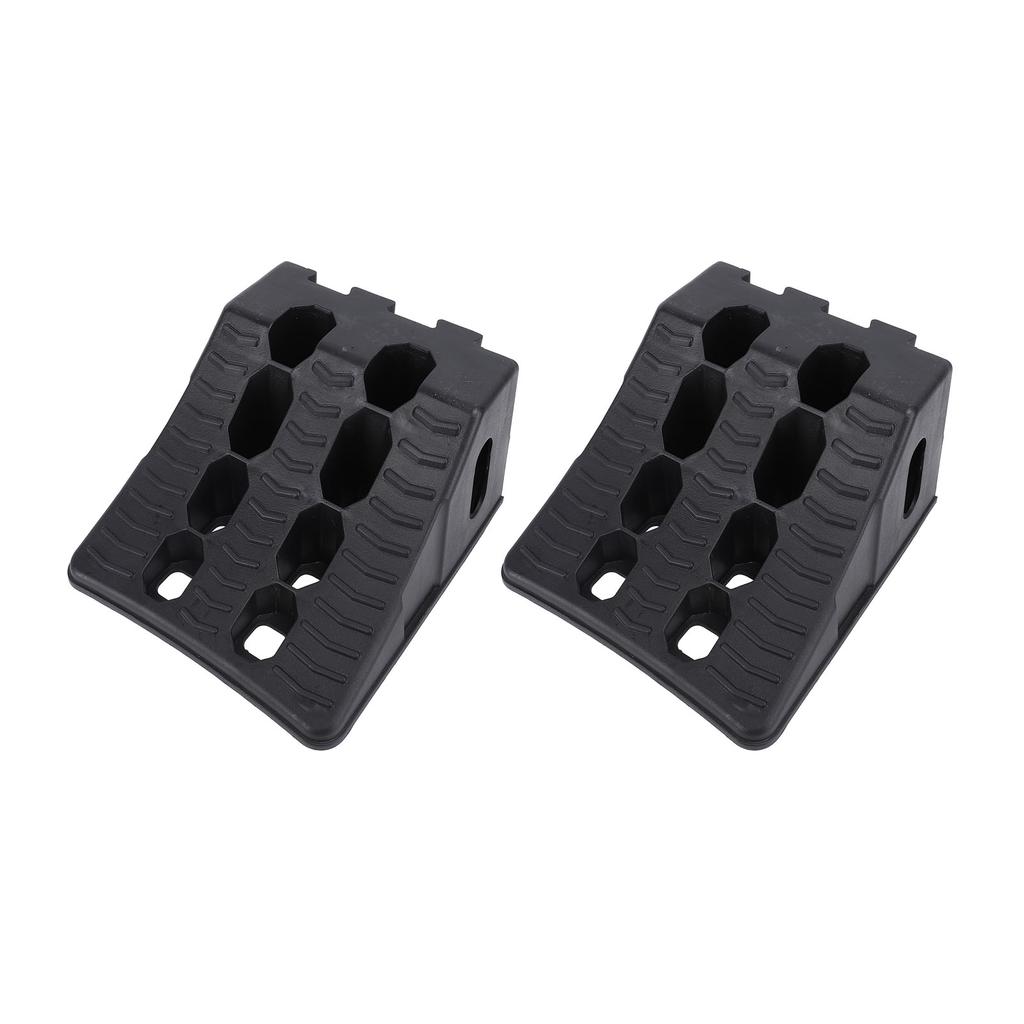 2PCS Wheel Chock Heavy Duty Anti Slip Weatherproof High Stability Wheel Wedge for Travel Trailer RV