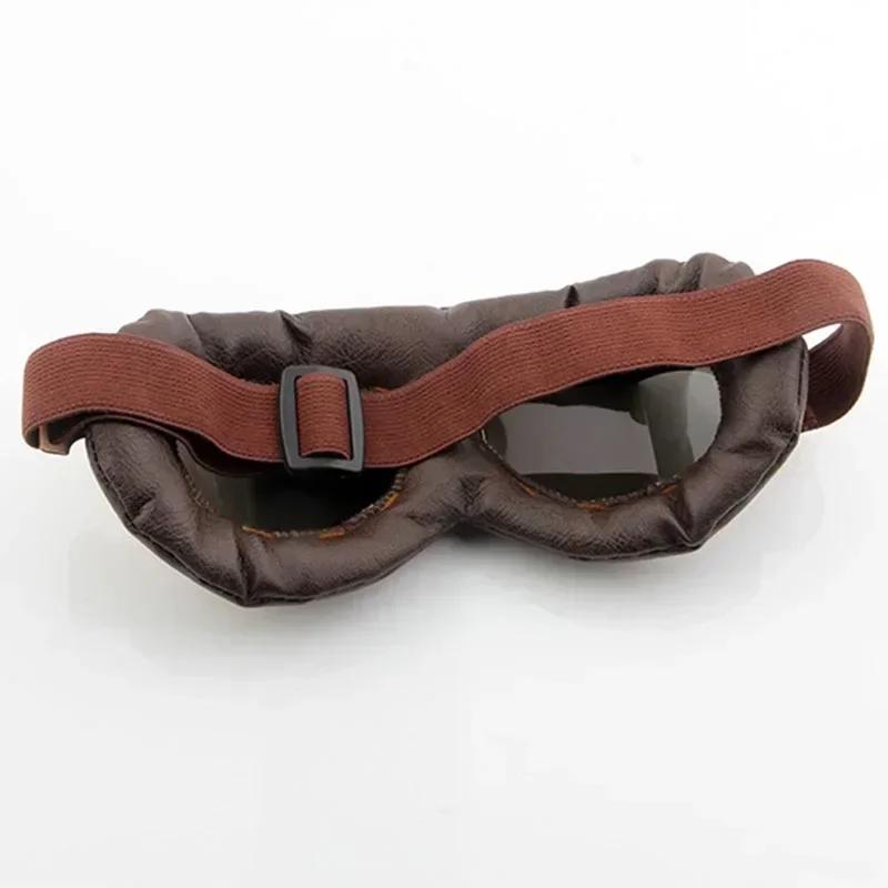 Ретро мотоциклетные очки, винтажные мото классические очки для Harley Pilot, стимпанк, квадроцикл, велосипед, медный шлем