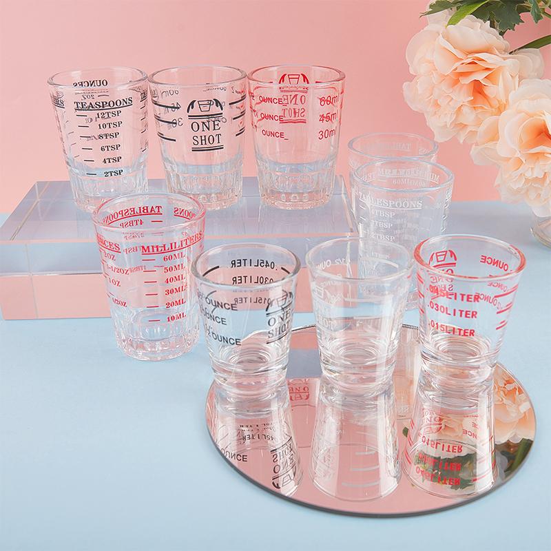 Стакан из утолщенного стекла, мерный стакан, рюмка, унция, чашка для эспрессо