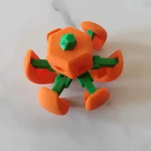 Настольное украшение Меха-Тыква Настольный Орнамент 3D Печатная Мини-Модель Сборка Трансформирующаяся Игрушка Реалистичная Забавная Подарок
