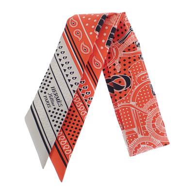 HERMES  H062978S_05  шарф Вермильон/Griperles шелк Женский