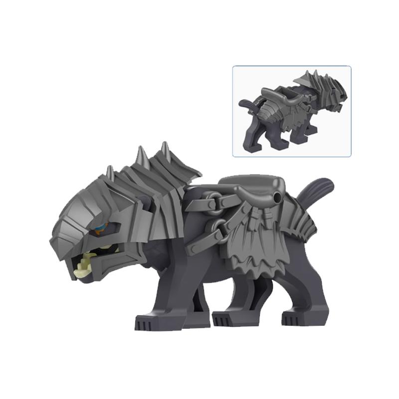 MOC Medieval Animal Zoo Farm Dragon Action Figures Building Blocks Gold Red Dragons Wolf Snake Monsters Beast Bricks Toys Gifts