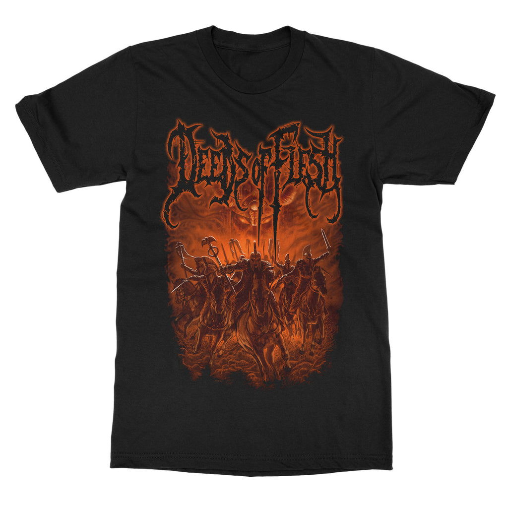 Retro Deeds of Flesh Band Graphic Cotton Tshirt Unisex Summer Short Sleeve Fashion Brand Tee Luxury Casual Vintage Retro Top