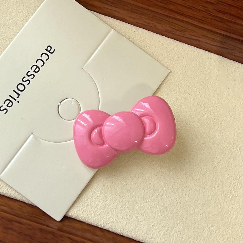 Kawaii Bow Hairpin Аксессуары для волос Милая девушка Сердце Боковая заколка Челка Темперамент Ювелирные изделия