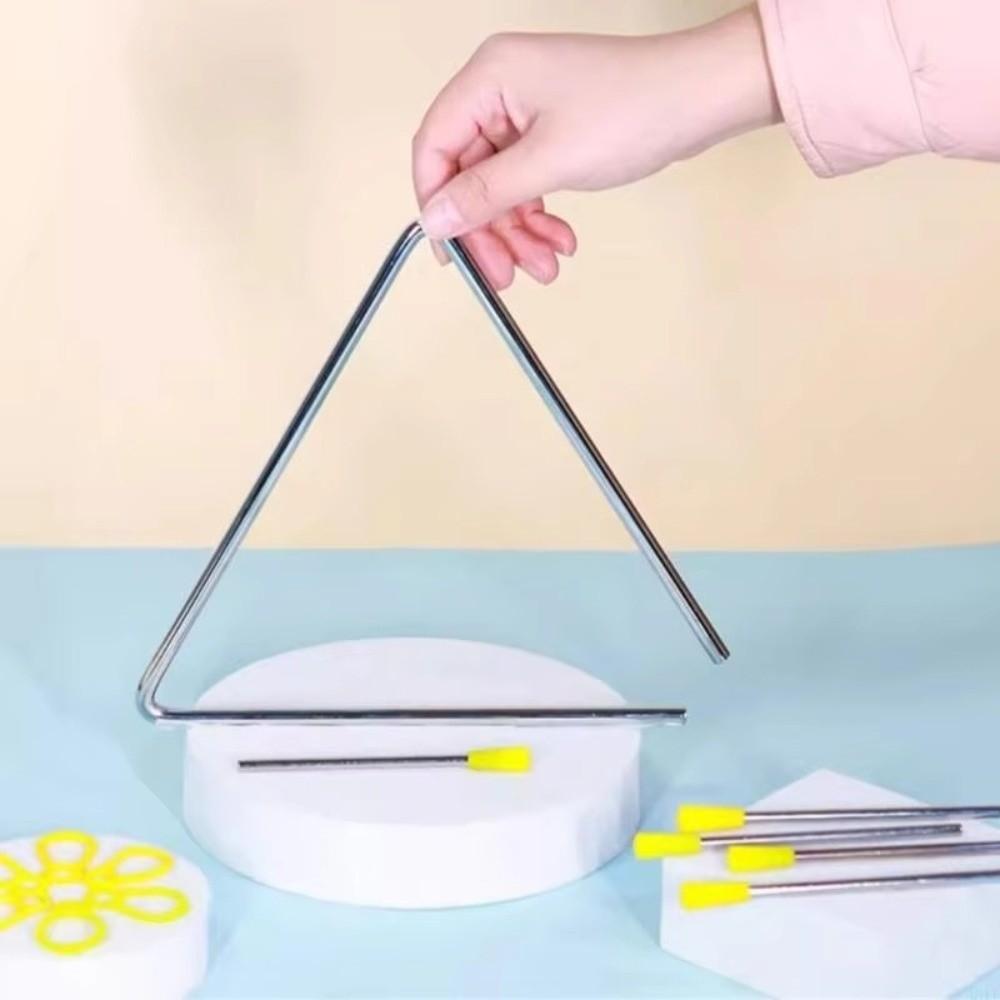 Stainless Steel Triangle Musical Instrument Orff Instrument Children Music Teaching Tool