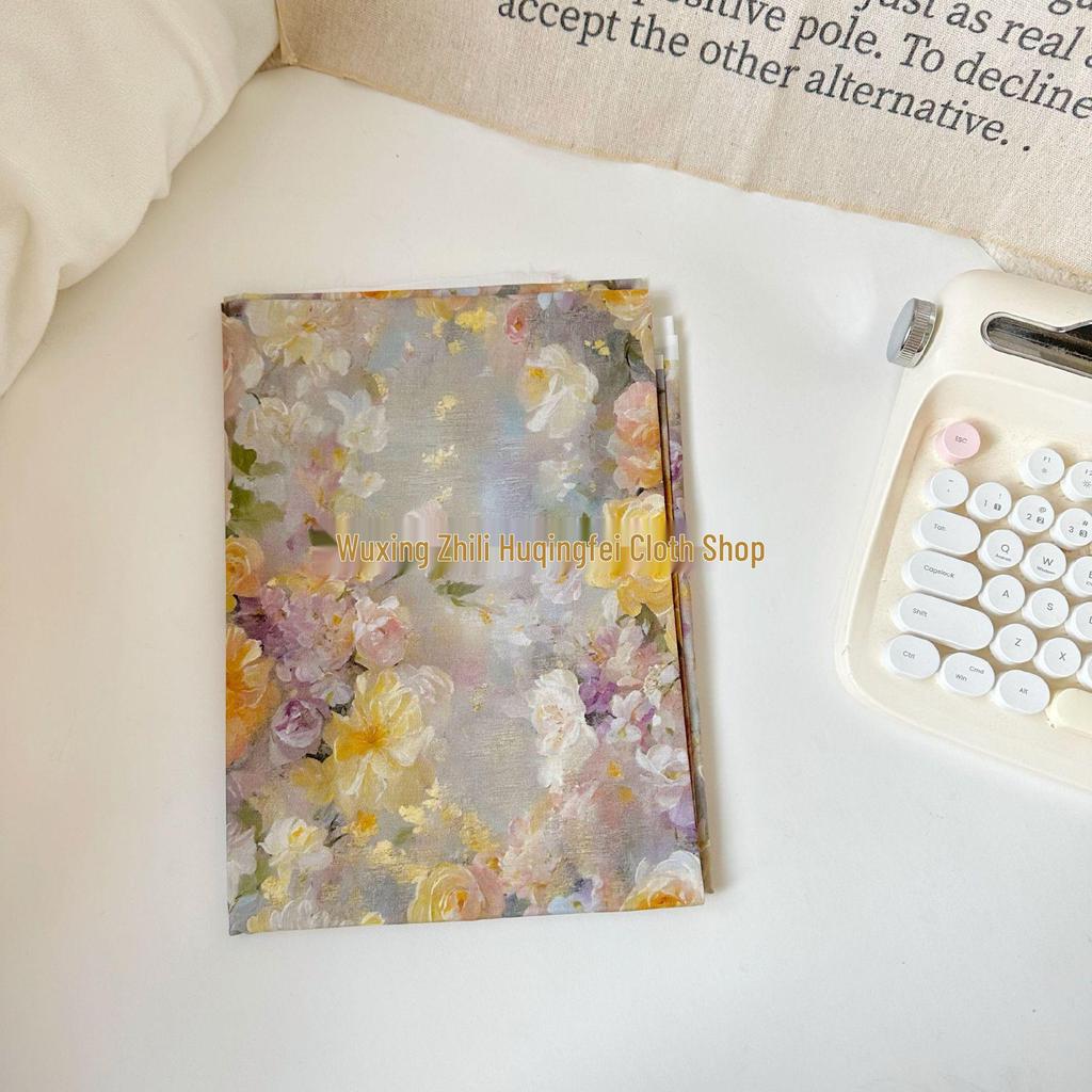 100% Cotton Digital Print Vintage Floral Fabric for Women's & Children's Dresses, Pajamas, Homewear, Bags