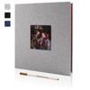 28X27CM Large Photo Albums Self Adhesive for 4x6 8x10 Pictures Scrapbook Album DIY 40 Blank Pages with A Metallic Pen
