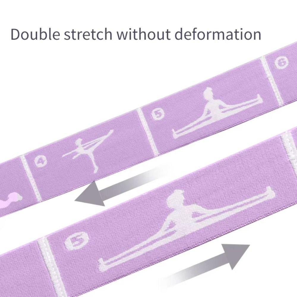 Nylon Yoga Pilates Resistance Band Segmented Markings Fitness Exercise Pull Strap Exercise