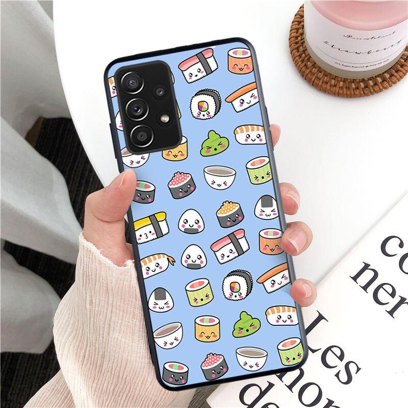 Чехол для телефона Food Sushi для Samsung Galaxy A13 A22 A12 A32 A71 A11 A21S A33 A52 A72 A51 A50 A70 A31 M31