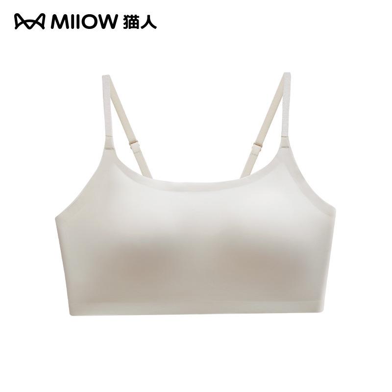 New underwear women's small suspenders integrated with chest pads, vest can be worn outside, tube top versatile and seamless beauty