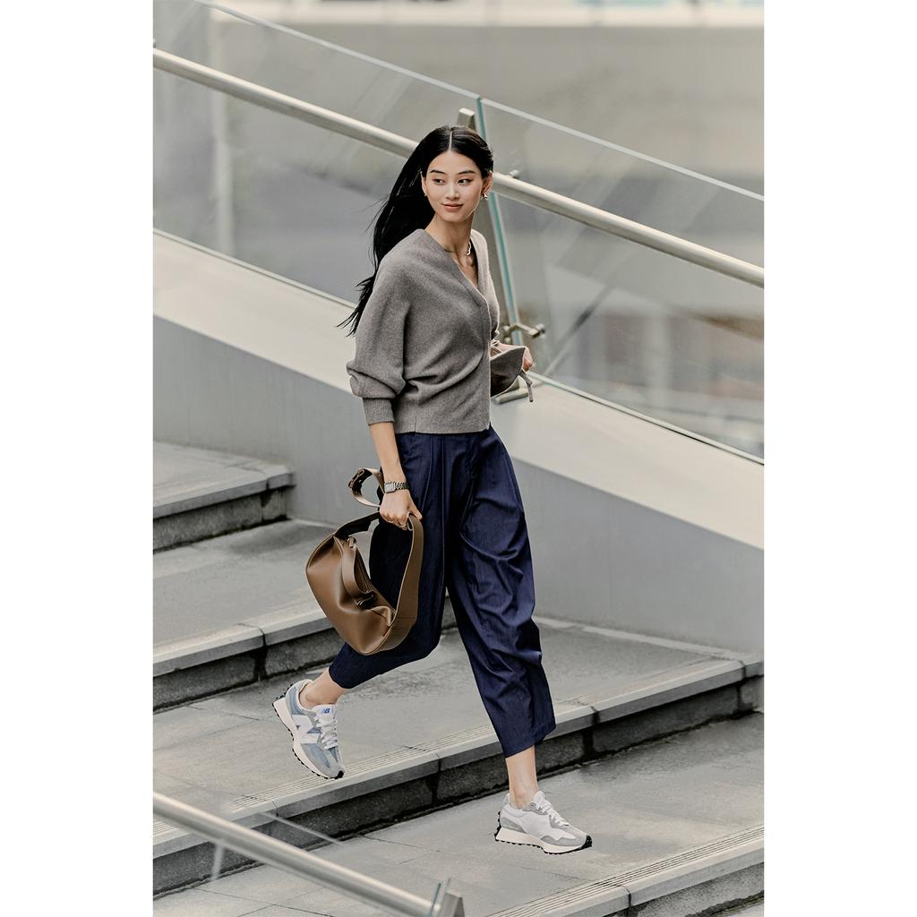 New Balance Кроссовки унисекс 327 Team Away серые Munsell-White MS327LAB