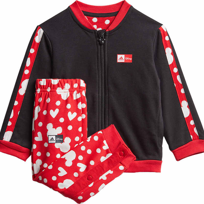 adidas X DISHINI,LIANMINGKUAN Повседневная спортивная одежда Черный/Ярко-красный Для младенцев и малышей GM6937